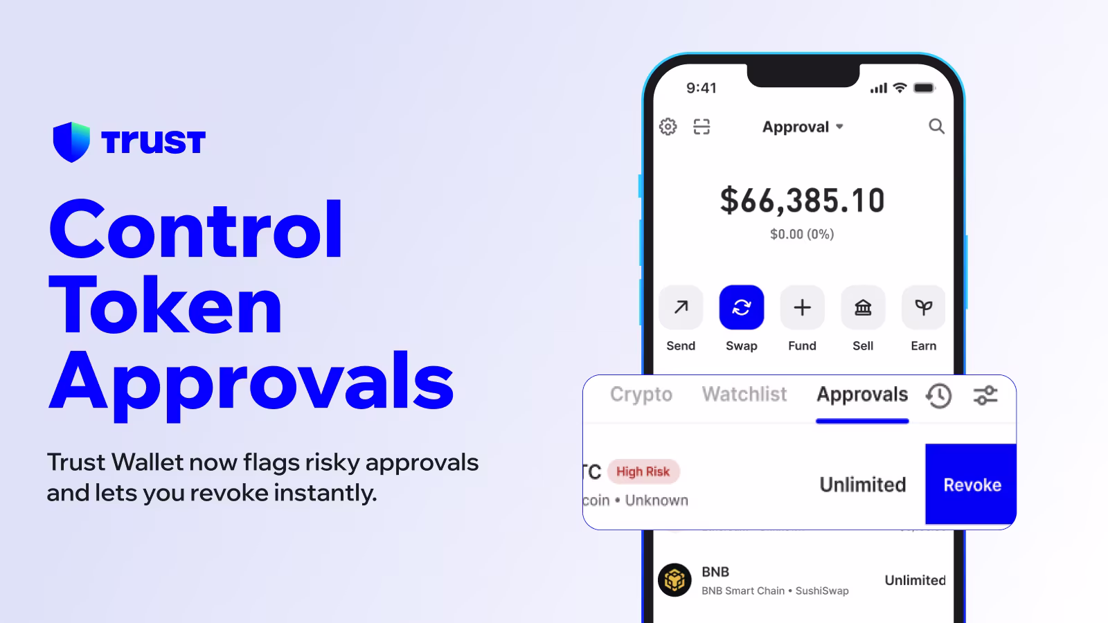Как контролировать и отзывать разрешения токенов в Trust Wallet